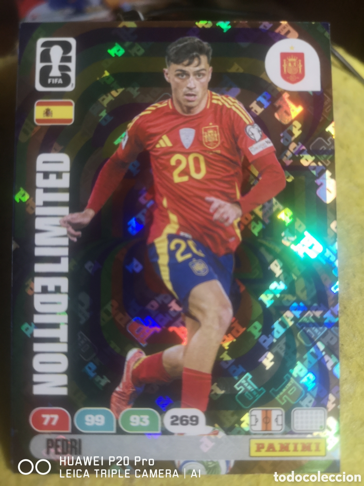 Cromos de F&uacute;tbol: PEDRI LIMITED EDITION FIFA WORLD CUP MUNDIAL 2026 ADRENALYN - ESPA&Ntilde;A