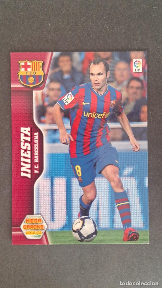 Figurine di Calcio: L1 INIESTA F. C. BARCELONA 66 PANINI MEGACRACKS 2010 2011 10 11