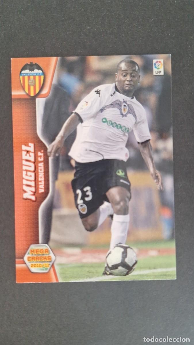 Cartes &agrave; collectionner de Football: L1 MIGUEL VALENCIA C. F. NUEVA FICHA 309 BIS PANINI MEGACRACKS 2010 2011 10 11