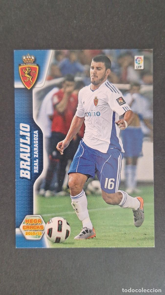 Football Stickers: L1 BRAULIO REAL ZARAGOZA NUEVA FICHA 357 BIS PANINI MEGACRACKS 2010 2011 10 11