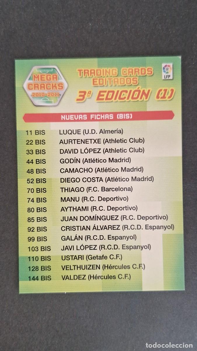 Football Stickers: L1 INDICE TERCERA 3&ordf; EDICION (1) PANINI MEGACRACKS 2010 2011 10 11