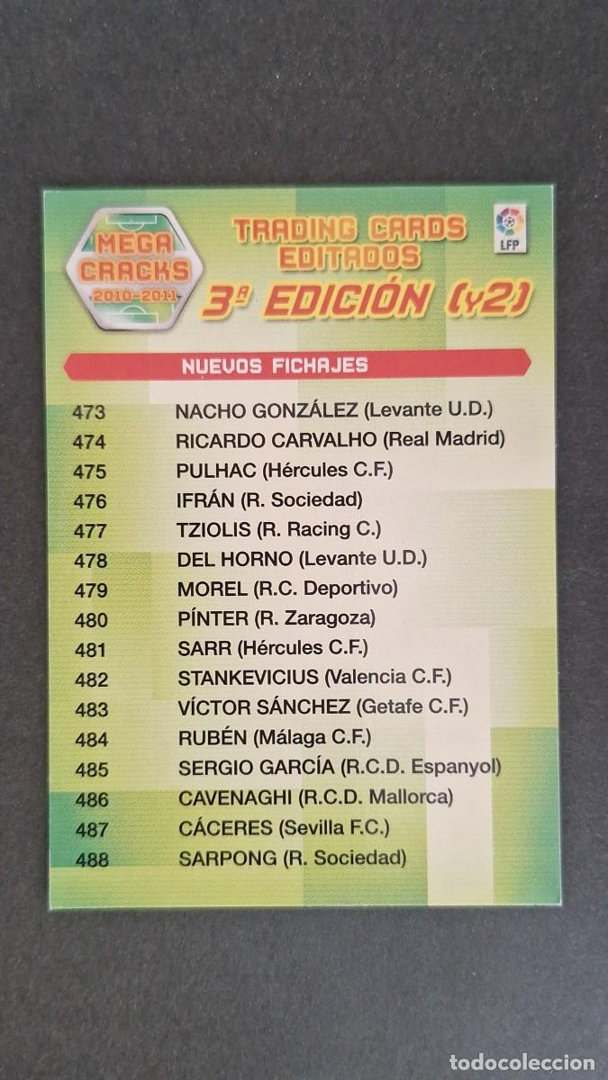 Football Stickers: L1 INDICE TERCERA 3&ordf; EDICION (2) PANINI MEGACRACKS 2010 2011 10 11