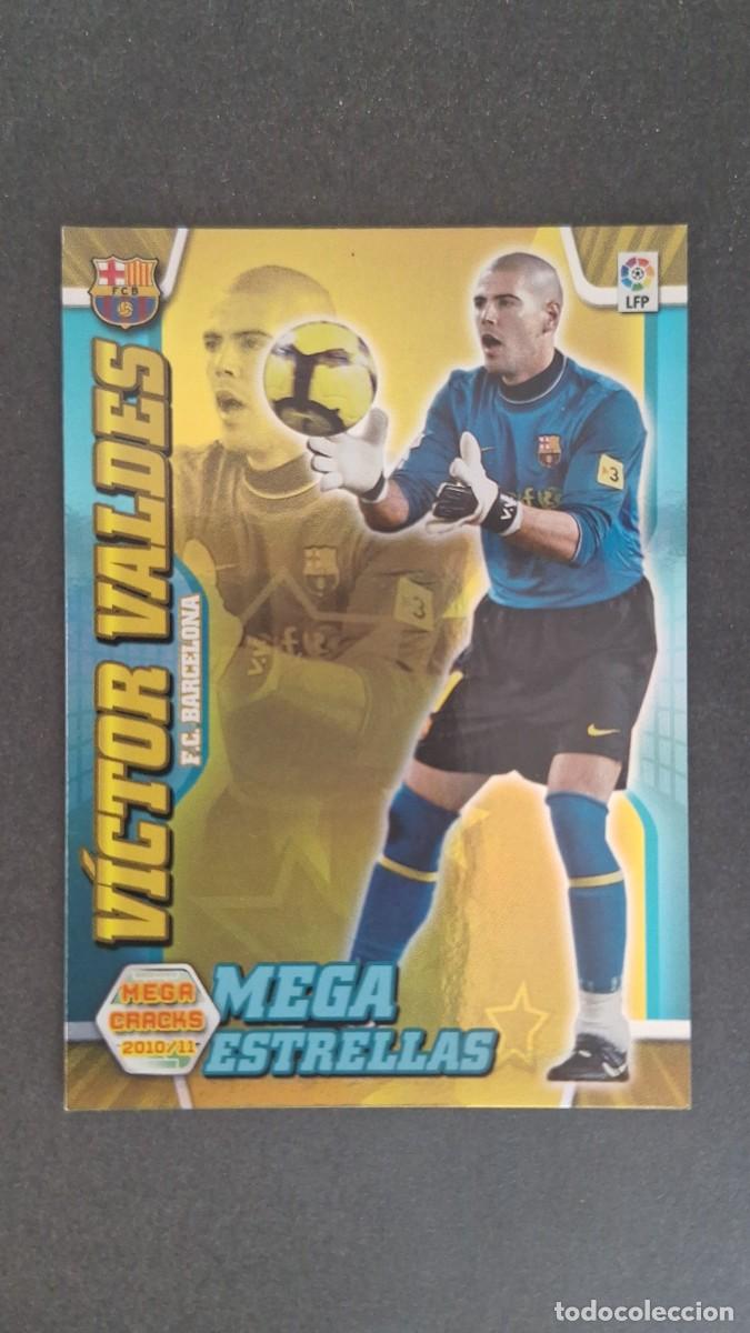 Football Stickers: L1 VICTOR VALDES F. C. BARCELONA MEGA ESTRELLAS 363 PANINI MEGACRACKS 2010 2011 10 11