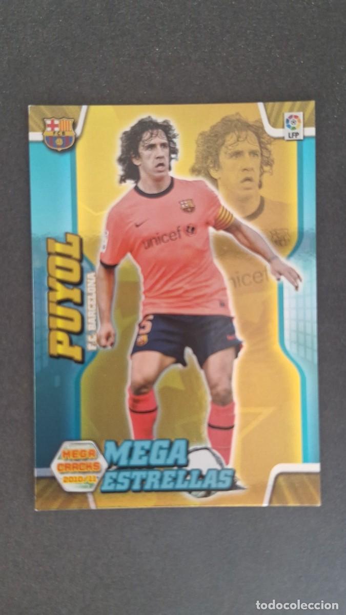 Football Stickers: L1 PUYOL F. C. BARCELONA MEGA ESTRELLAS 366 PANINI MEGACRACKS 2010 2011 10 11
