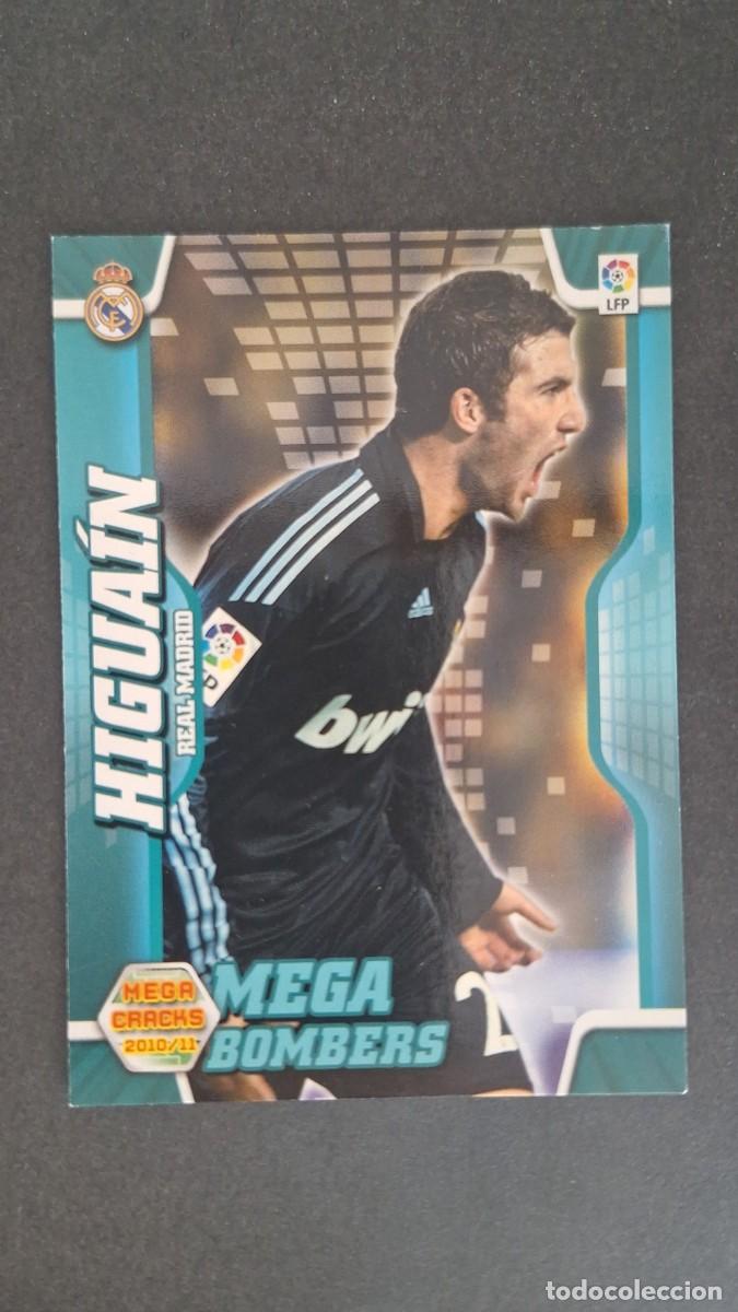 Cromos de F&uacute;tbol: L1 HIGUAIN REAL MADRID MEGA BOMBERS 398 PANINI MEGACRACKS 2010 2011 10 11