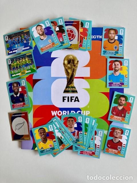 Cromos de F&uacute;tbol: ALBUM OFFICIAL STICKER COLLECTION WORLD CUP FIFA MUNDIAL WORLD CUP 2026 CON + DE 40 STICKERS
