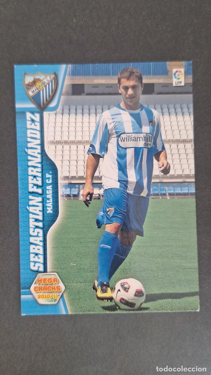 Cromos de F&uacute;tbol: L1 SEBASTIAN FERNANDEZ MALAGA C. F. NUEVO FICHAJE 472 PANINI MEGACRACKS 2010 2011 10 11