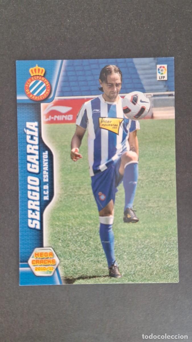 Cromos de F&uacute;tbol: L1 SERGIO GARCIA R. C. D. ESPA&Ntilde;OL NUEVO FICHAJE 485 PANINI MEGACRACKS 2010 2011 10 11