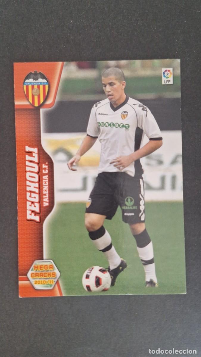 Cartes &agrave; collectionner de Football: L1 FEGHOULI VALENCIA C. F. NUEVO FICHAJE 496 PANINI MEGACRACKS 2010 2011 10 11