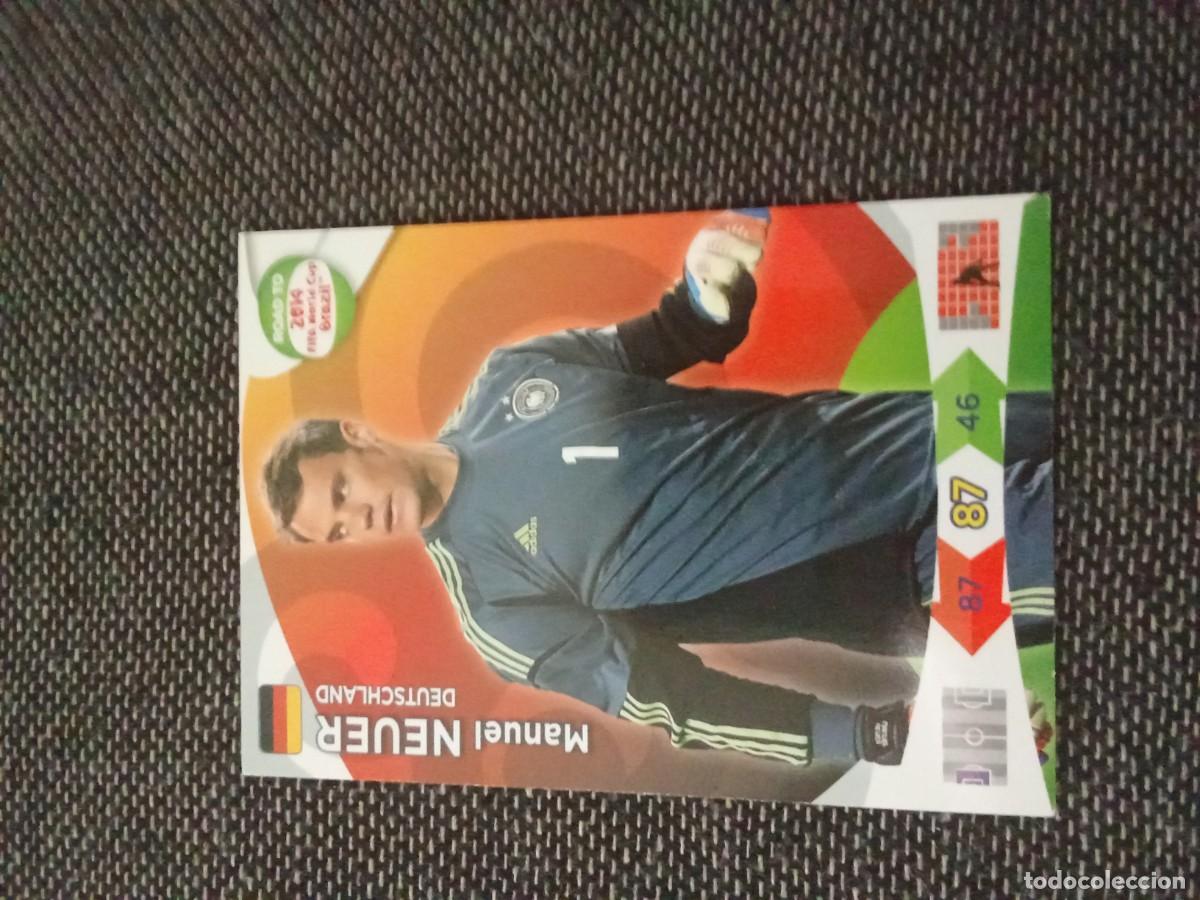 Cromos de F&uacute;tbol: Neuer Alemania Road to fifa world CUP brasil 2014 ADRENALYN