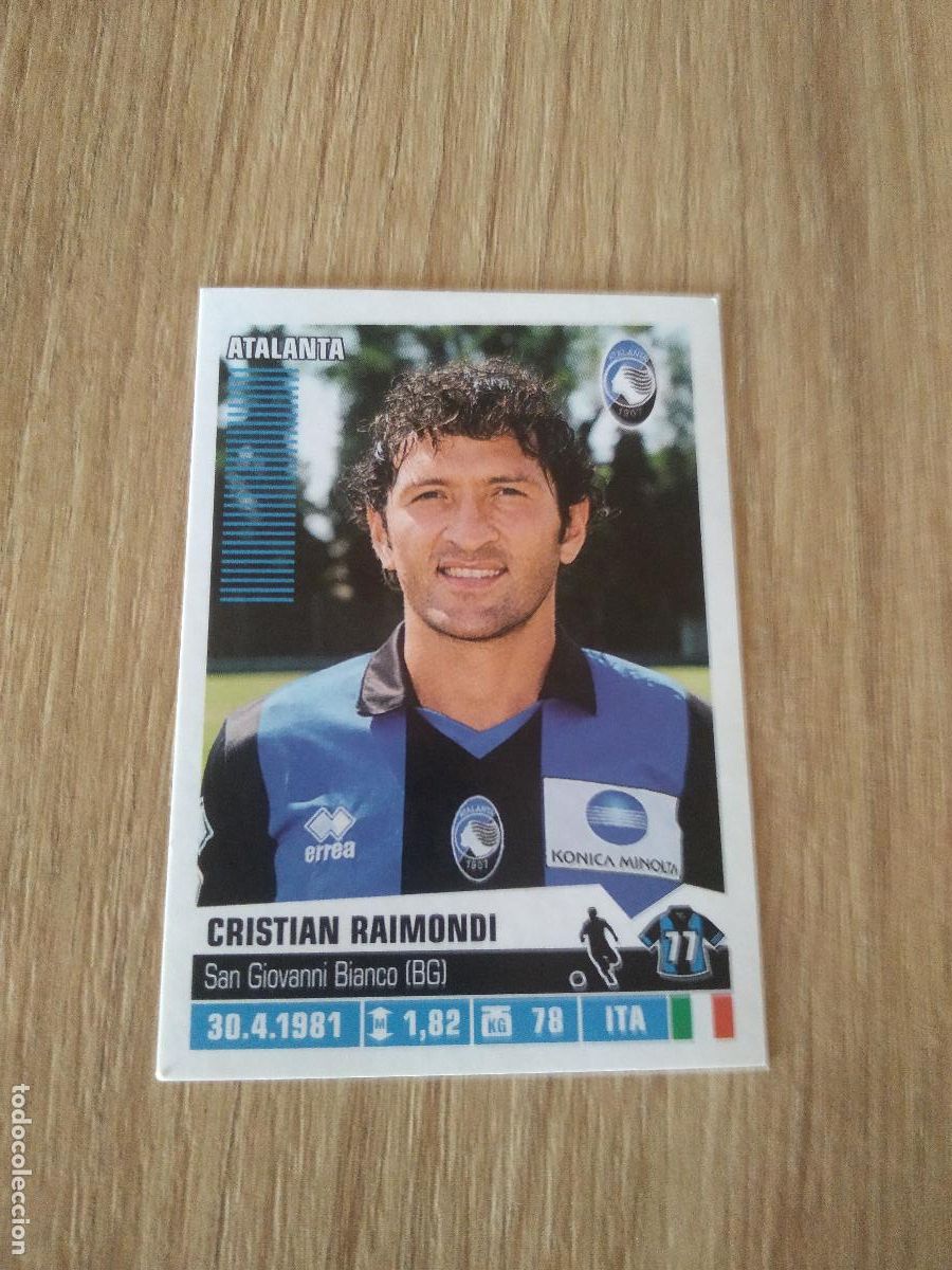 Cromos de F&uacute;tbol: 21 CRISTIAN RAIMONDI ATALANTA CROMO FUTBOL PANINI LIGA ITALIA 12-13 CALCIATORI 2012-2013
