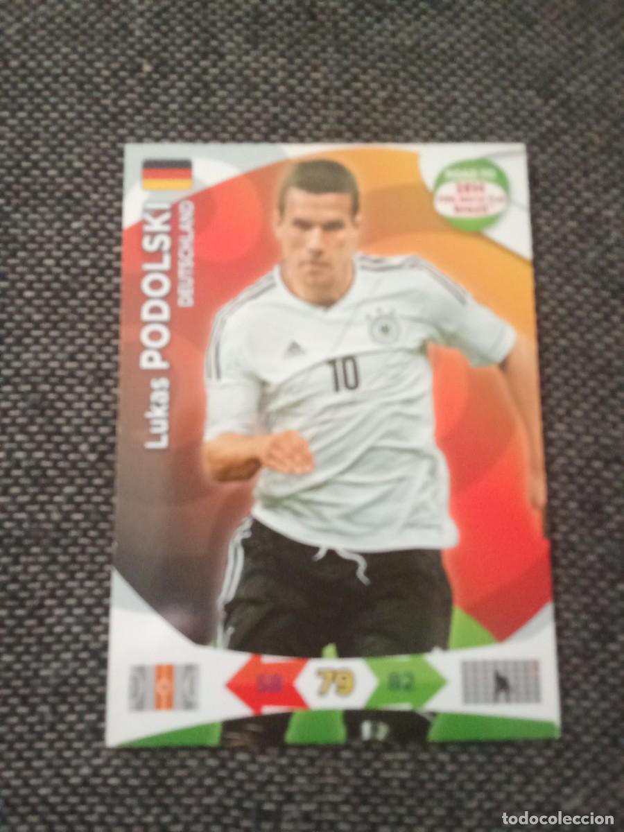 Cromos de F&uacute;tbol: Podolski Alemania Road to fifa world CUP brasil 2014 ADRENALYN