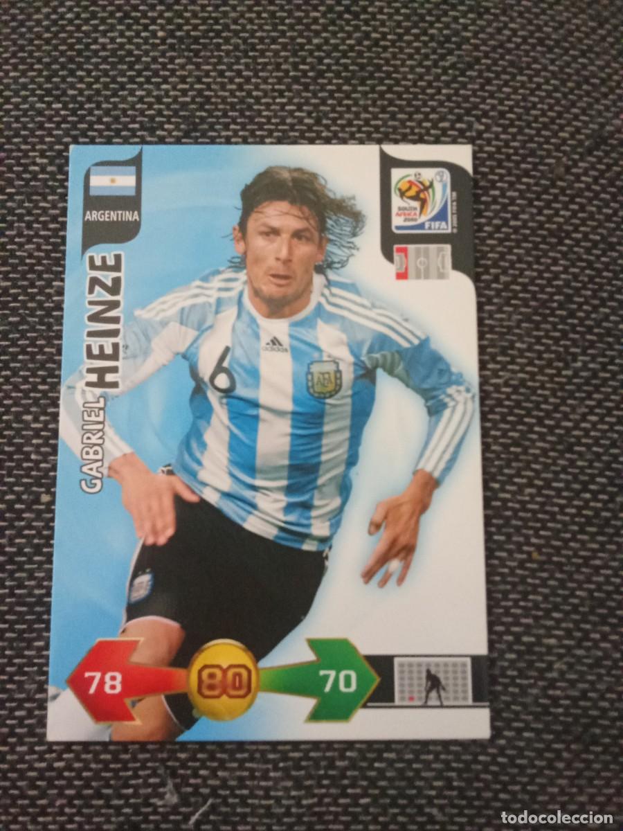 Cromos de F&uacute;tbol: Heinze argentina ADRENALYN FIFA world CUP Sud&aacute;frica 2010