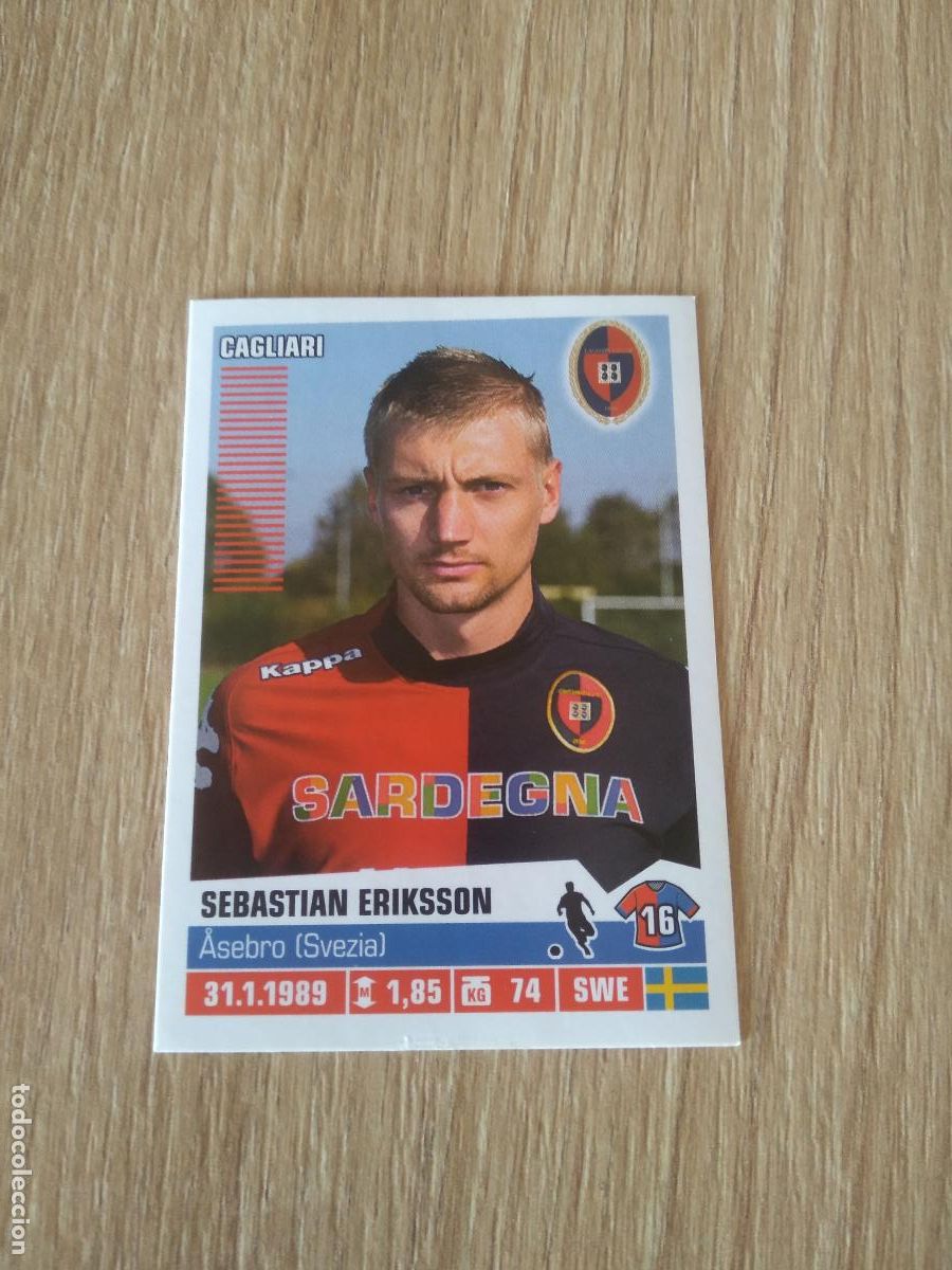 Cromos de F&uacute;tbol: 73 SEBASTIAN ERIKSSON CAGLIARI CROMO FUTBOL PANINI LIGA ITALIA 12-13 CALCIATORI 2012-2013