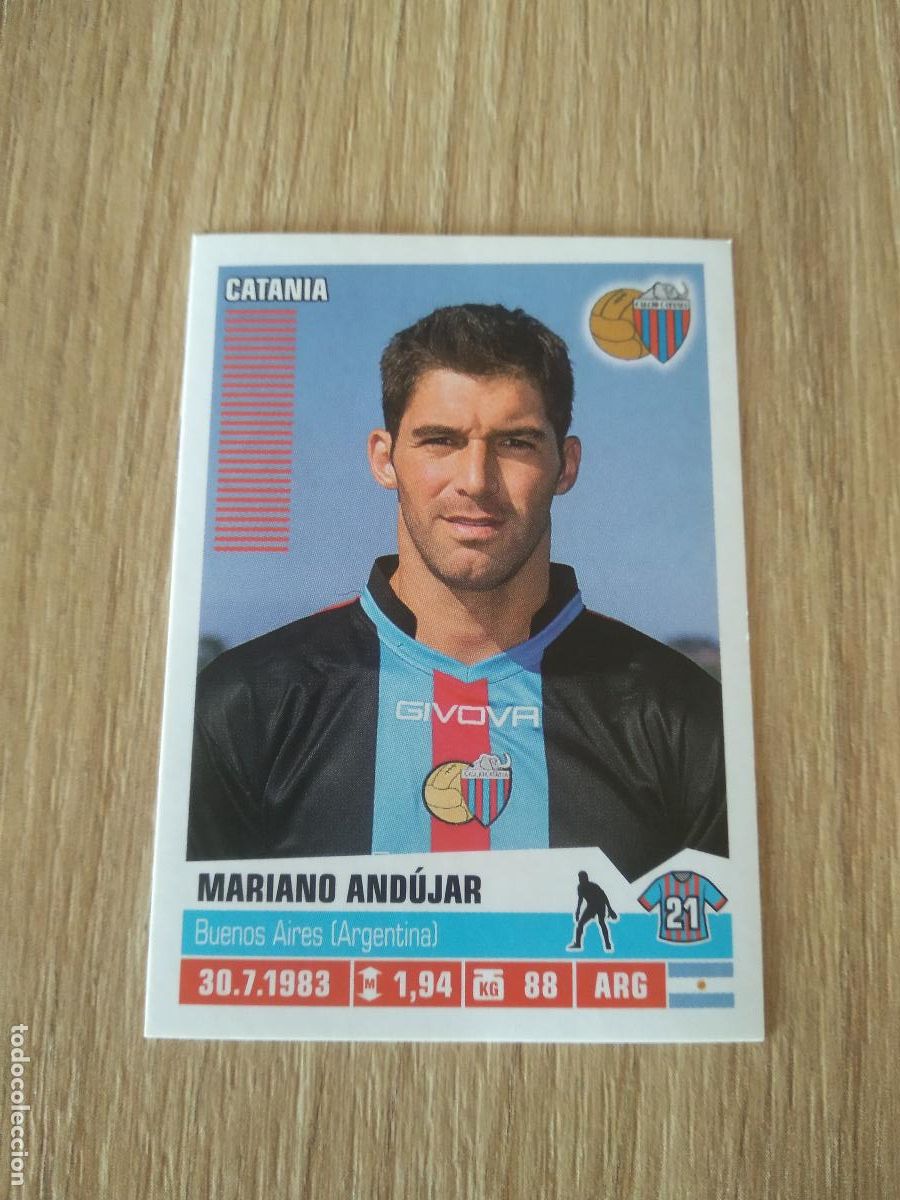 Figurine di Calcio: 81 MARIANO ANDUJAR CATANIA CROMO FUTBOL PANINI LIGA ITALIA 12-13 CALCIATORI 2012-2013