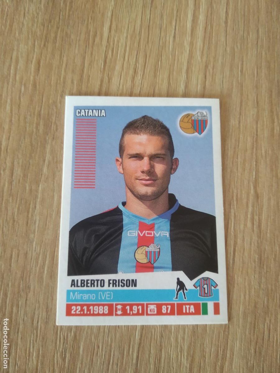 Figurine di Calcio: 82 ALBERTO FRISON CATANIA CROMO FUTBOL PANINI LIGA ITALIA 12-13 CALCIATORI 2012-2013