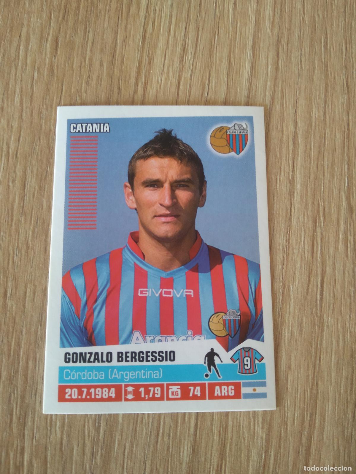 Figurine di Calcio: 103 GONZALO BERGESSIO CATANIA CROMO FUTBOL PANINI LIGA ITALIA 12-13 CALCIATORI 2012-2013