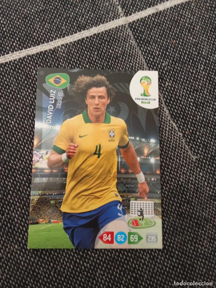 Football Stickers: David luiz brasil FIFA world CUP brasil 2014 ADRENALYN