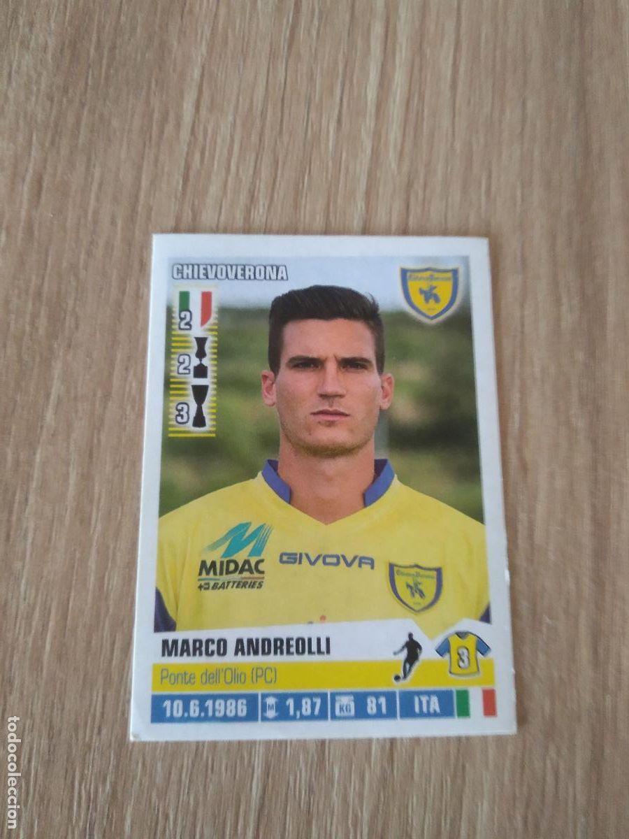 Cartes &agrave; collectionner de Football: 107 MARCO ANDREOLLI CHIEVOVERONA CROMO FUTBOL PANINI LIGA ITALIA 12-13 CALCIATORI 2012-2013