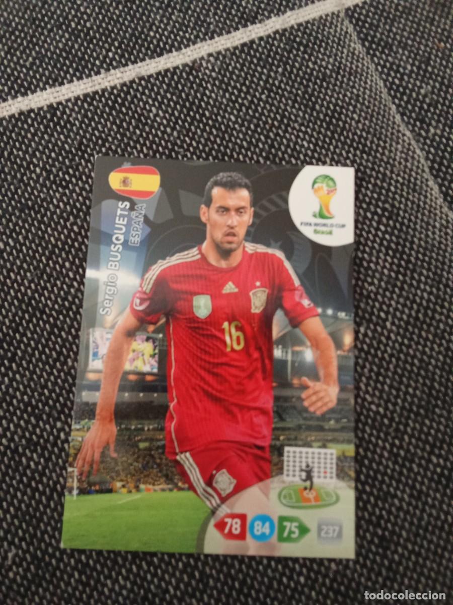 Cromos de F&uacute;tbol: Busquets Espa&ntilde;a FIFA world CUP brasil 2014 ADRENALYN