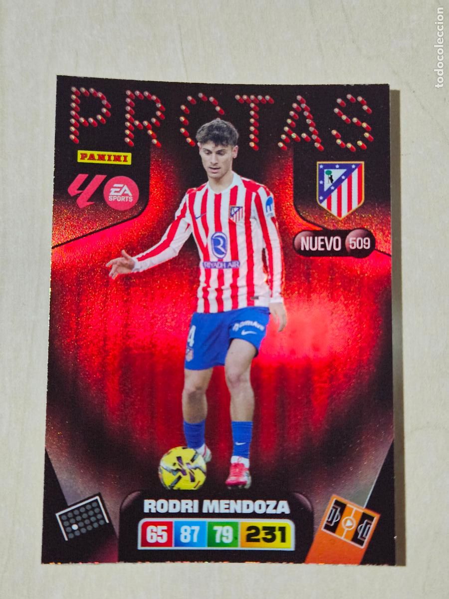 Cromos de F&uacute;tbol: FICHA N&ordm; 509 RODRI MENDOZA - ADRENALYN 25 26 - PANINI 2025 - 26 - CROMO - NUEVO PROTAS