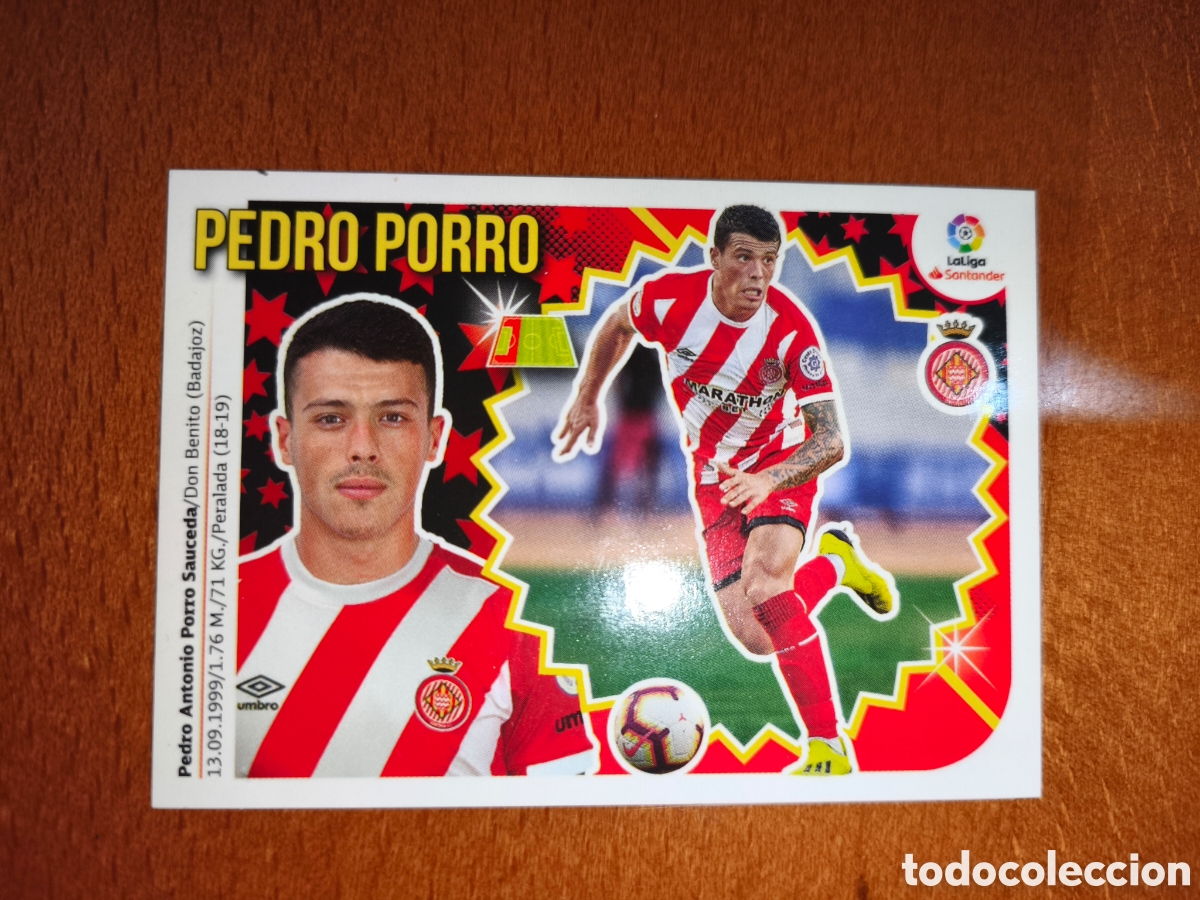 Football Stickers: Pedro porro coloca n&deg;3Bis Liga este 18/19 Girona