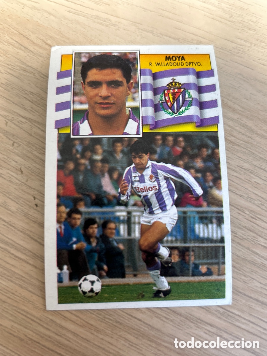Cromos de f&uacute;tbol: MOYA REAL VALLADOLID LIGA ESTE 1990 1991 90 91 NUNCA PEGADO SIN PEGAR