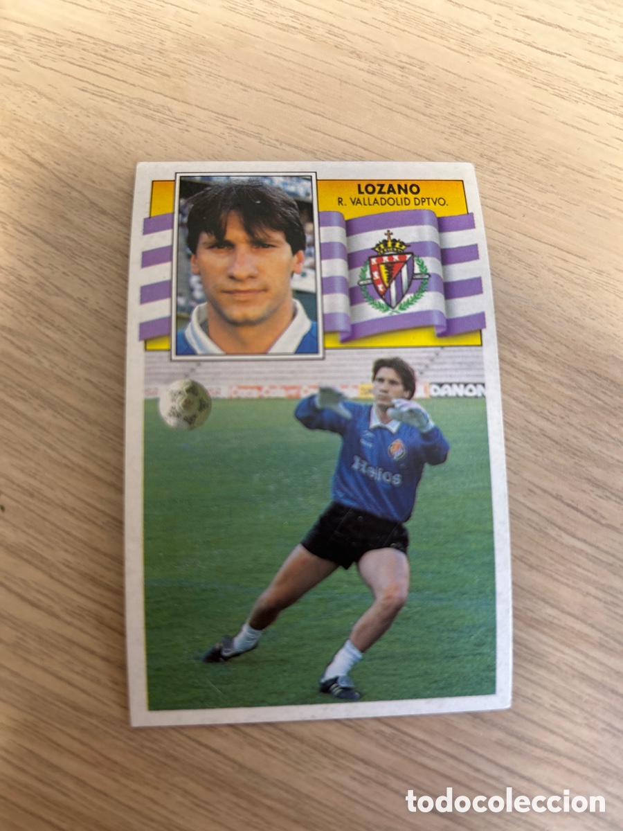 Cromos de f&uacute;tbol: LOZANO REAL VALLADOLID LIGA ESTE 1990 1991 90 91 NUNCA PEGADO SIN PEGAR