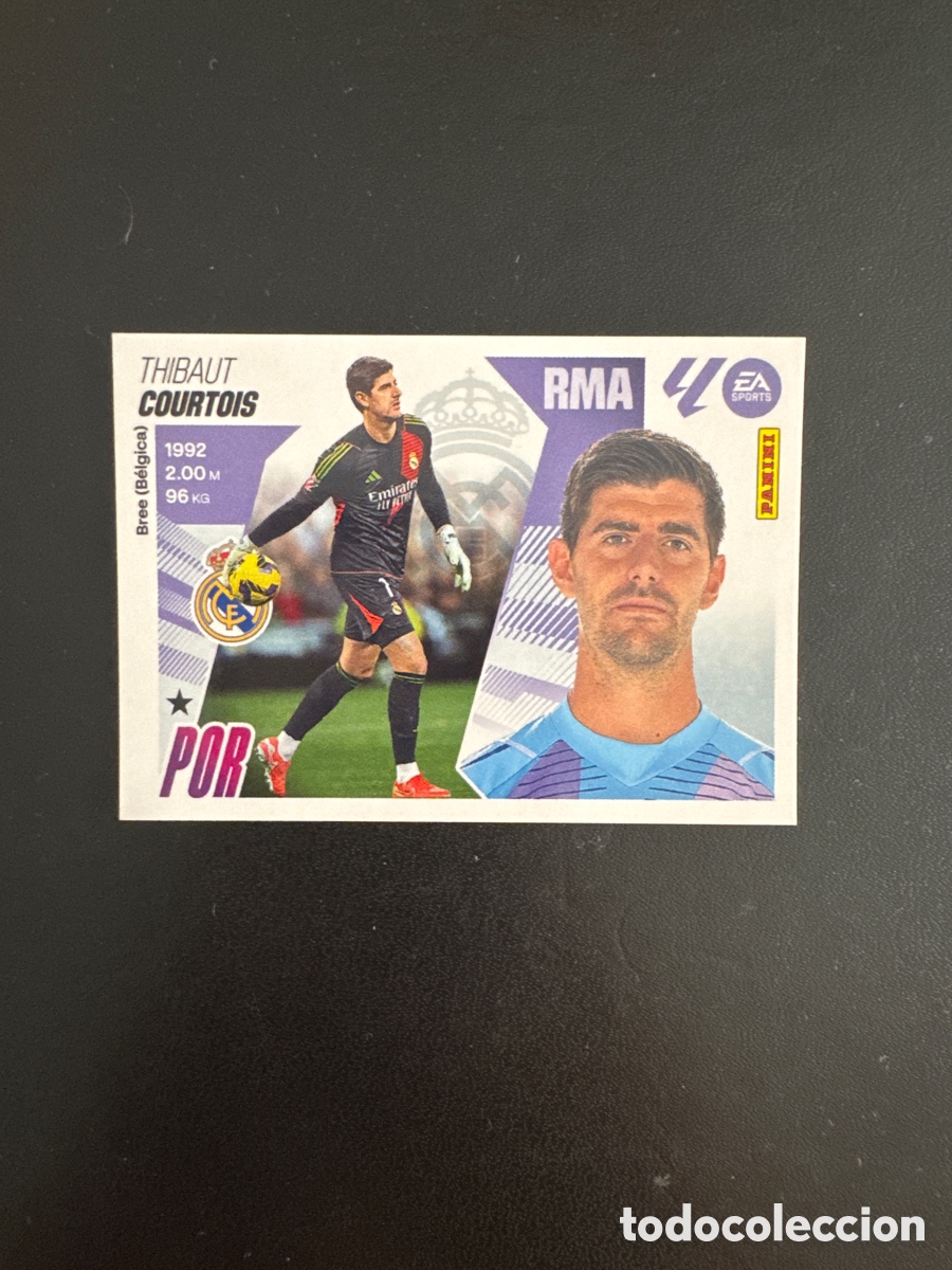 Cromos de f&uacute;tbol: COURTOIS REAL MADRID NUMERO 3 LIGA ESTE 2025 2026