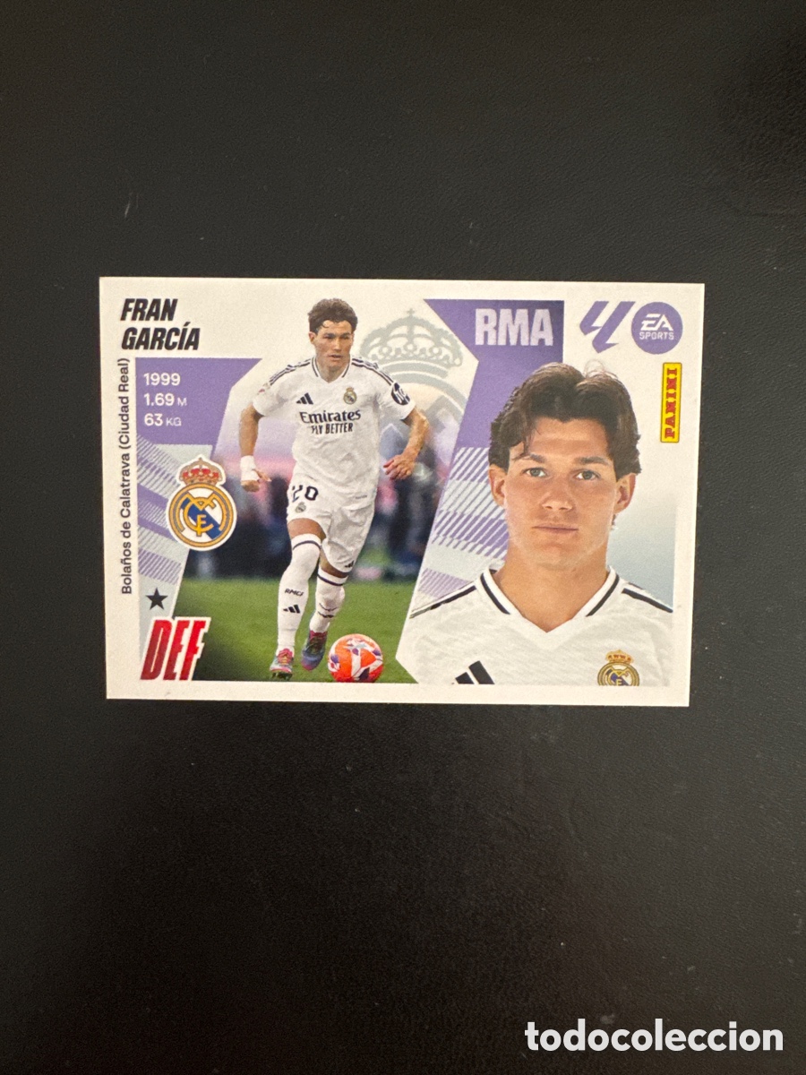 Cartes &agrave; collectionner de Football: FRAN GARCIA REAL MADRID NUMERO 10B LIGA ESTE 2025 2026