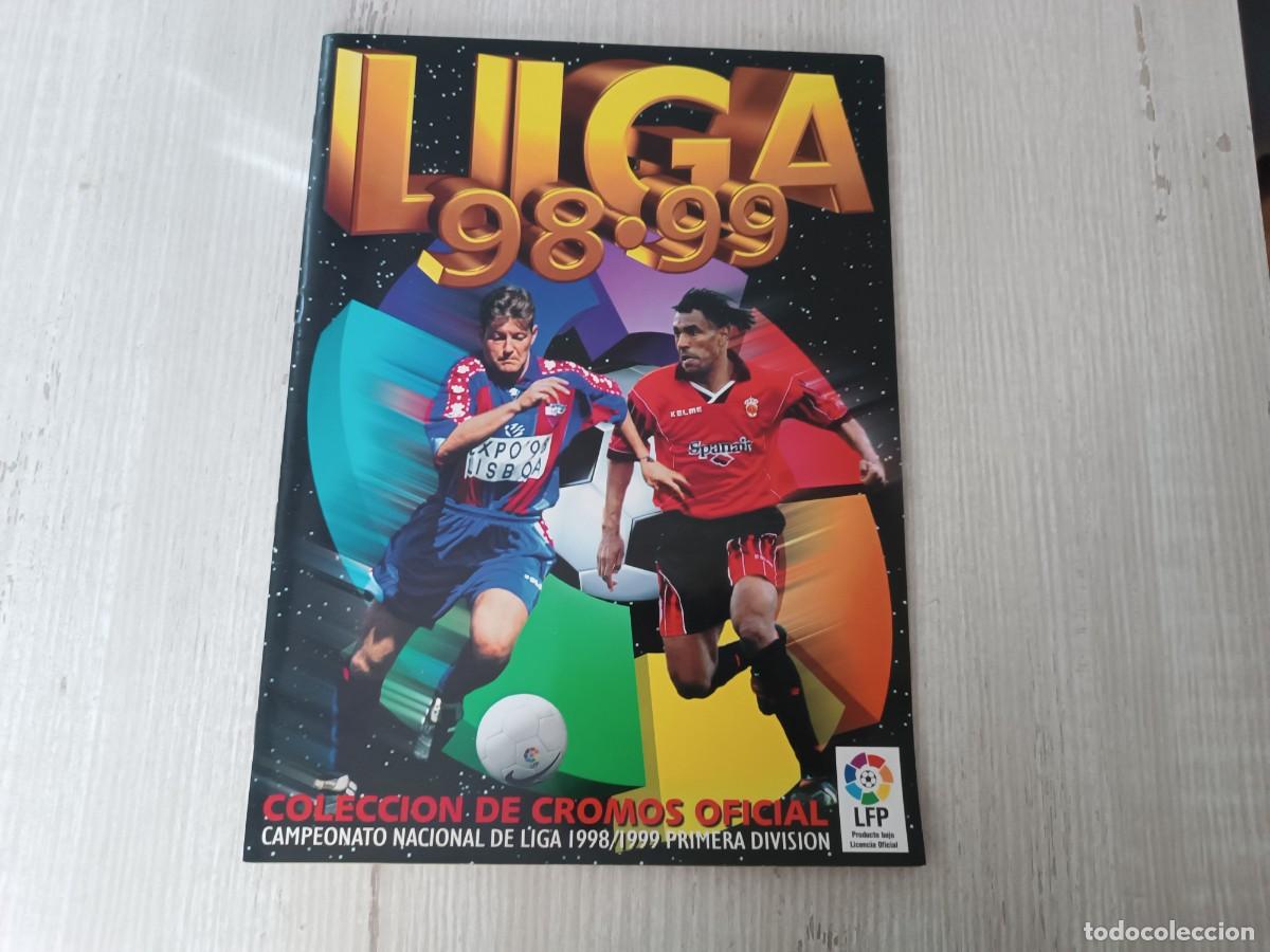 Fu&szlig;ball-Sticker: &Aacute;LBUM PLANCHA VAC&Iacute;O LIGA ESTE 98 99 1998 1999