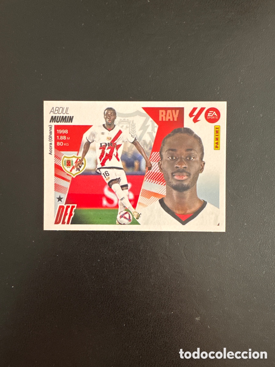 Fu&szlig;ball-Sticker: MUMIN RAYO VALLECANO NUMERO 8 LIGA ESTE 2025 2026