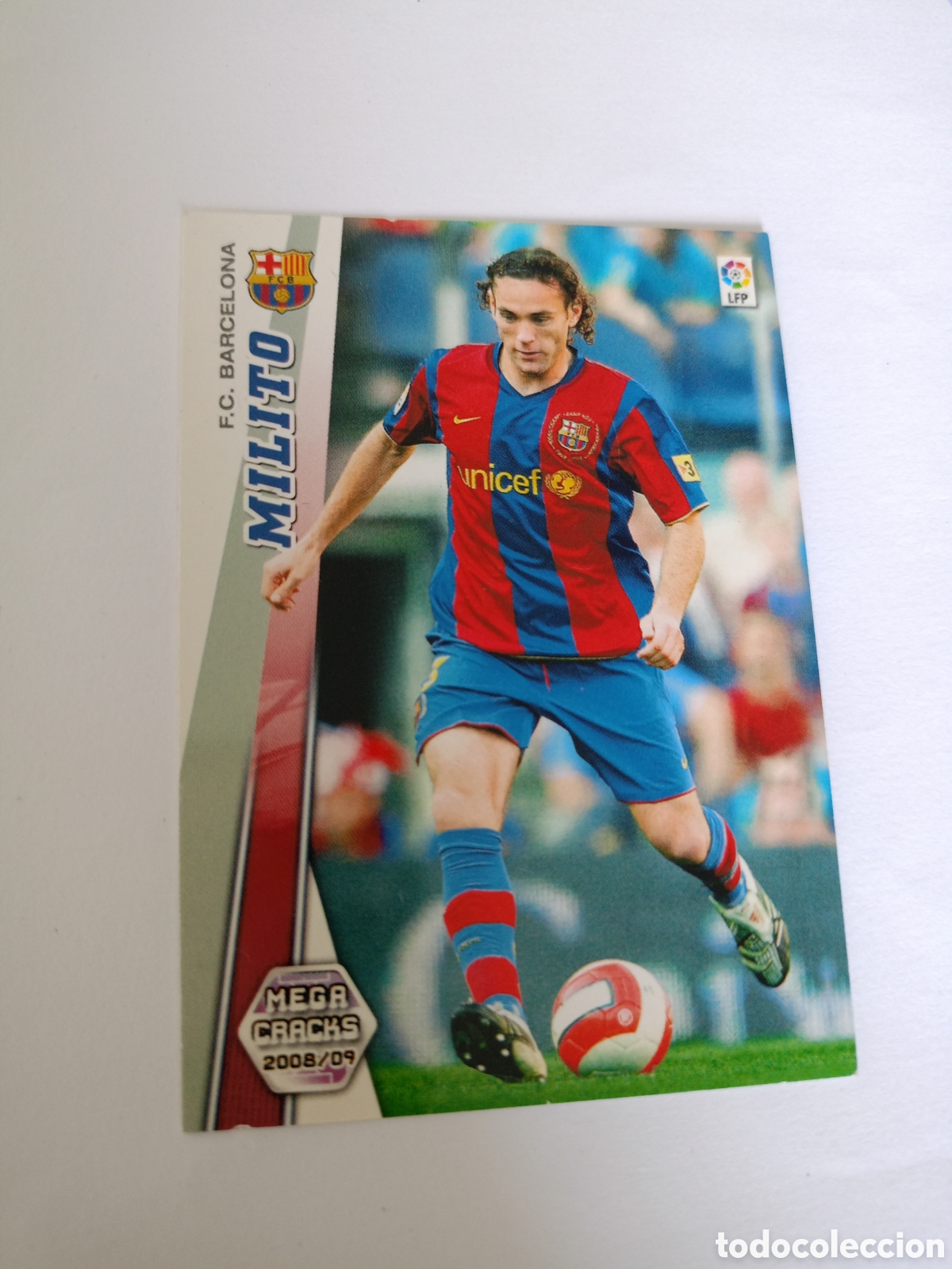 Cromos de F&uacute;tbol: MEGACRACKS 2008-09 N&ordm; 59 MILITO - FC BARCELONA