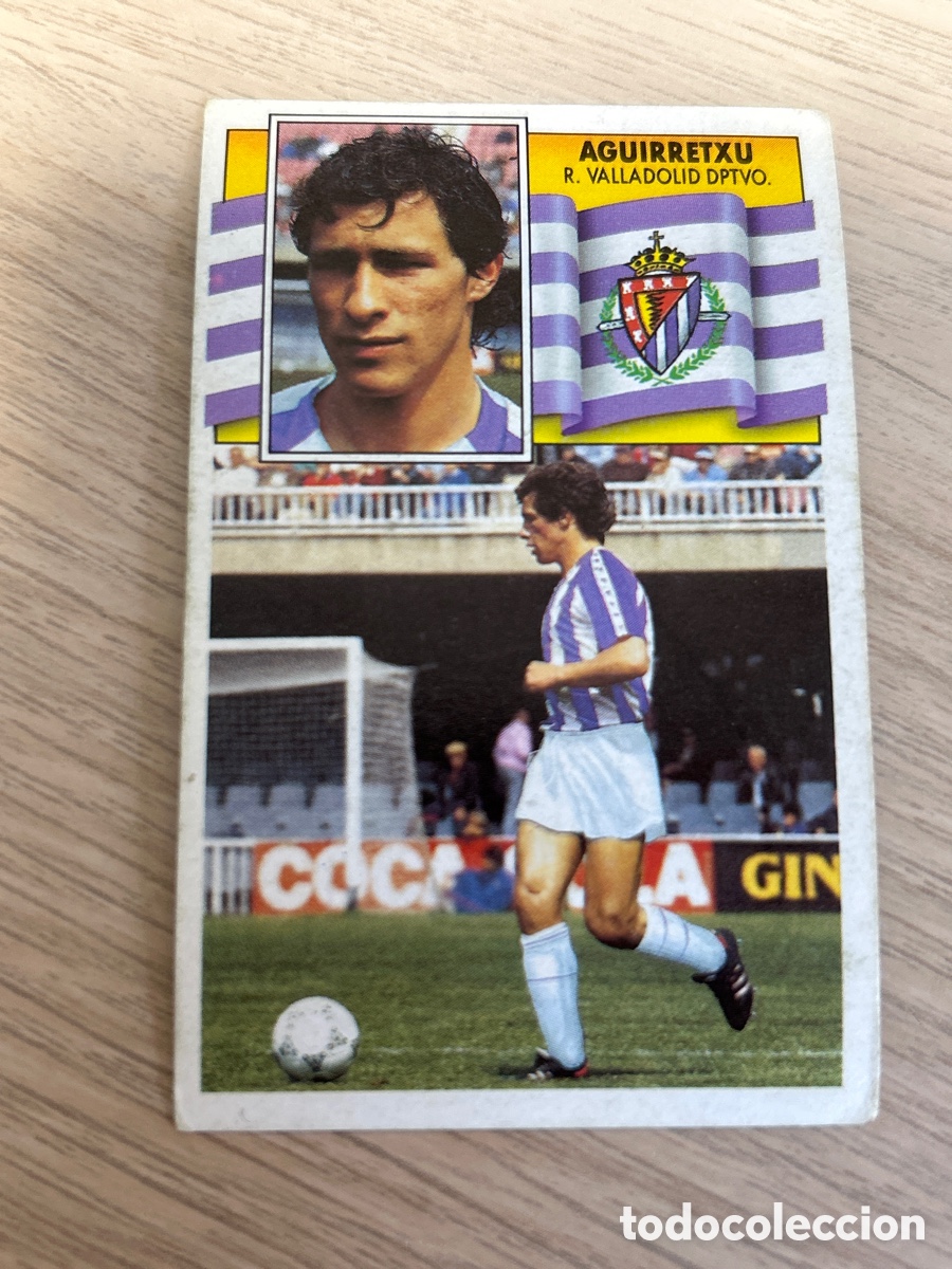 Cromos de Futebol: AGUIRRETXU FICHAJE 14 REAL VALLADOLID LIGA ESTE 1990 1991 90 91 NUNCA PEGADO SIN PEGAR