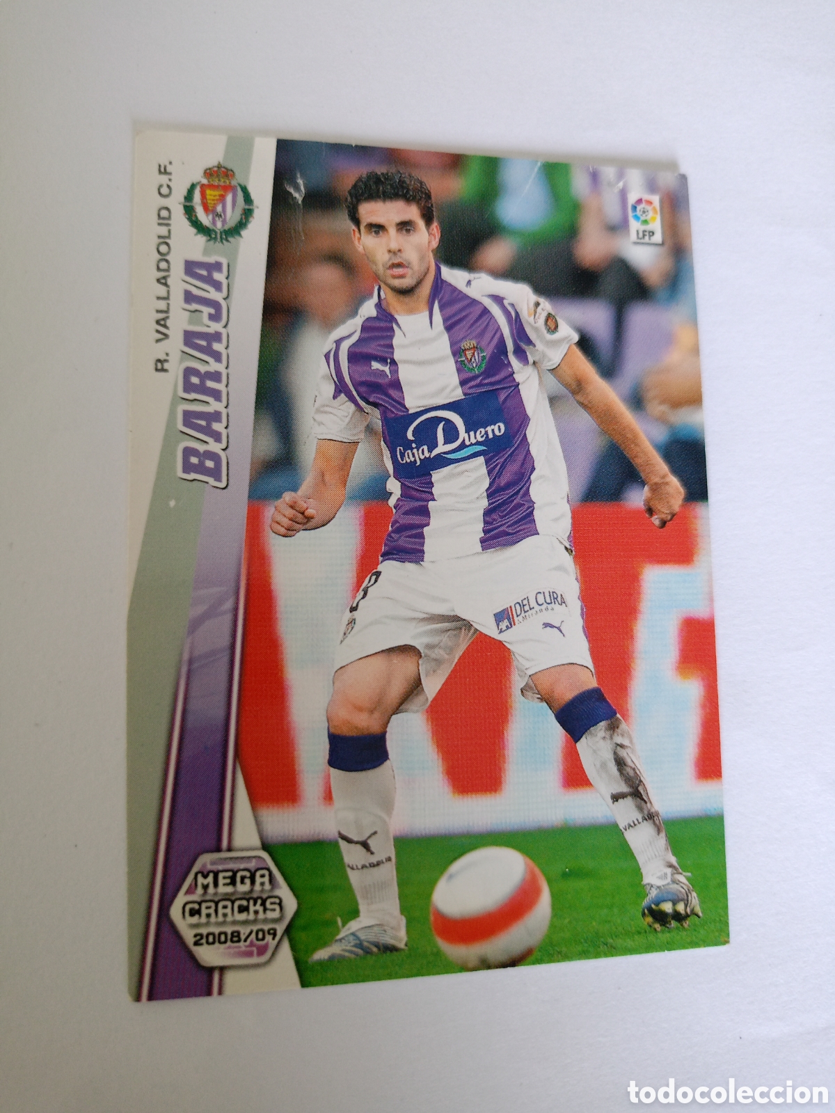 Figurine di Calcio: MEGACRAKS 2008-2009 - BARAJA, R. VALLADOLID C.F. N&ordm; 330 DE PANINI