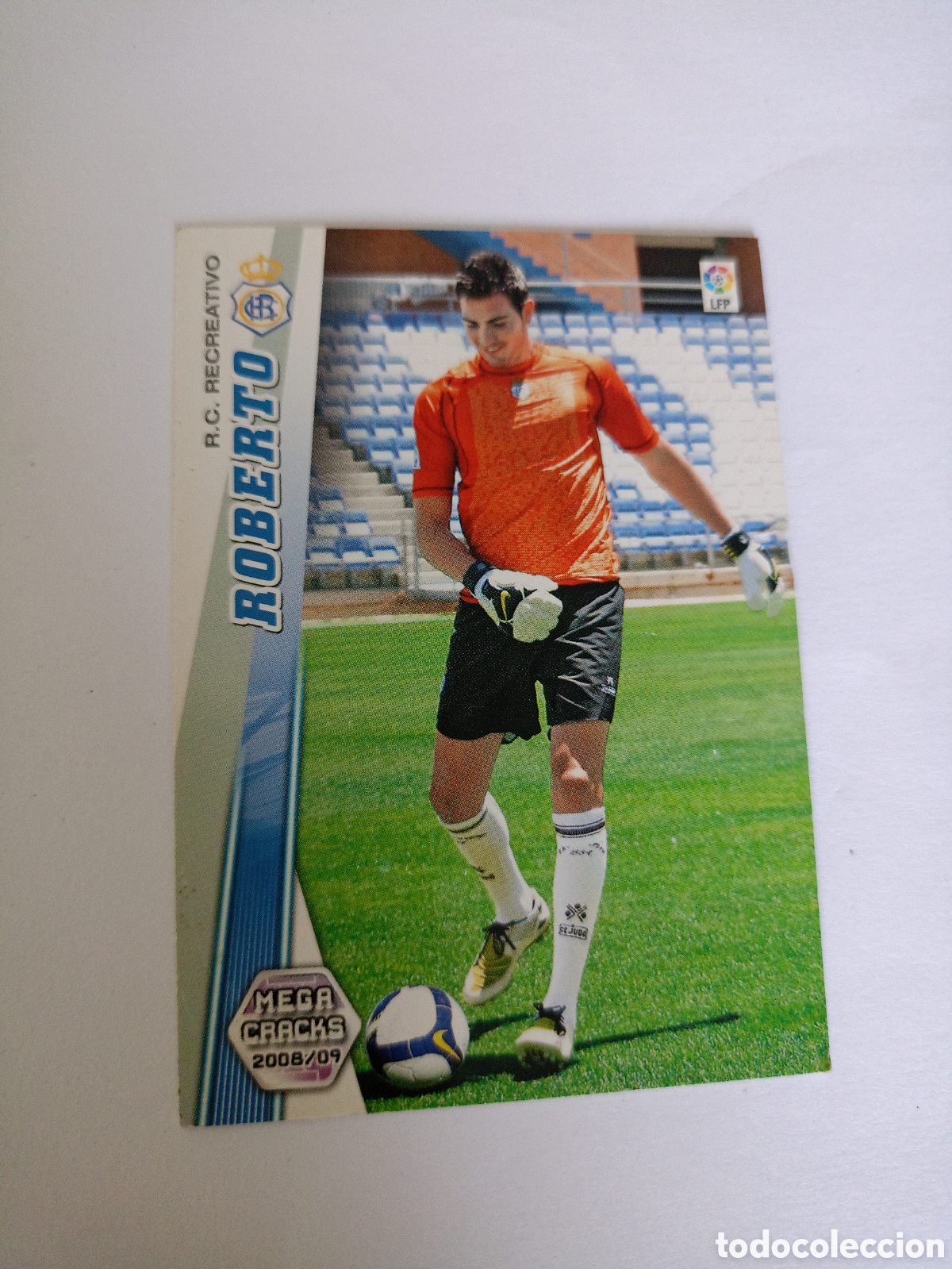 Figurine di Calcio: MEGACRACKS 2008 2009 08 09 RECREATIVO HUELVA ROBERTO