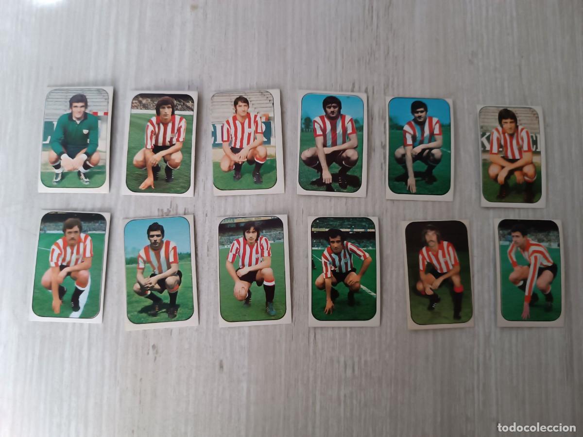 Cromos de F&uacute;tbol: LOTE DE 12 CROMOS DIFERENTES NUNCA PEGADOS AT. DE BILBAO LIGA ESTE 76 77 1976 1977