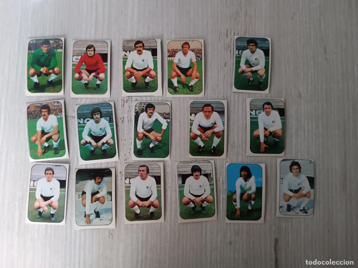 Cromos de F&uacute;tbol: LOTE DE 16 CROMOS DIFERENTES NUNCA PEGADOS BURGOS C. F. LIGA ESTE 76 77 1976 1977