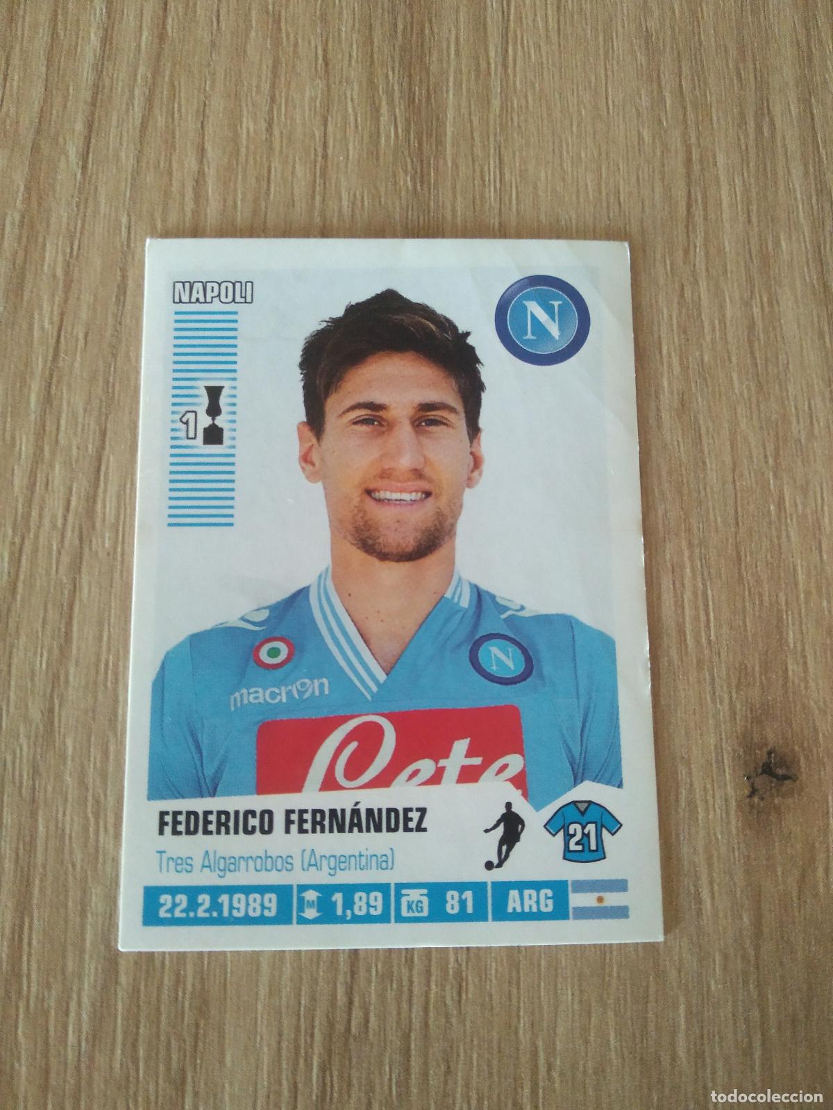 Cromos de F&uacute;tbol: 283 FEDERICO FERNANDEZ NAPOLES NAPOLI CROMO FUTBOL PANINI LIGA ITALIA 12-13 CALCIATORI 2012-2013