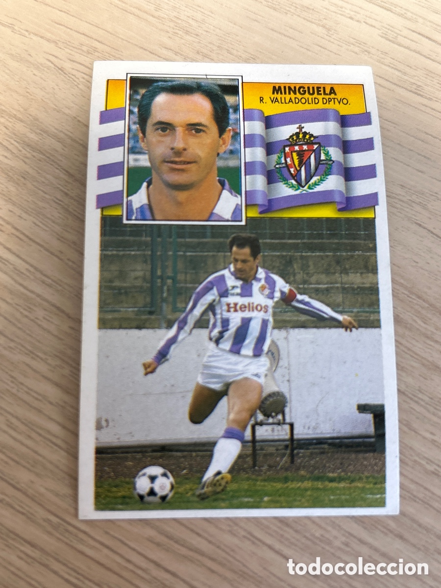 Cromos de F&uacute;tbol: MINGUELA REAL VALLADOLID LIGA ESTE 1990 1991 90 91 NUNCA PEGADO SIN PEGAR