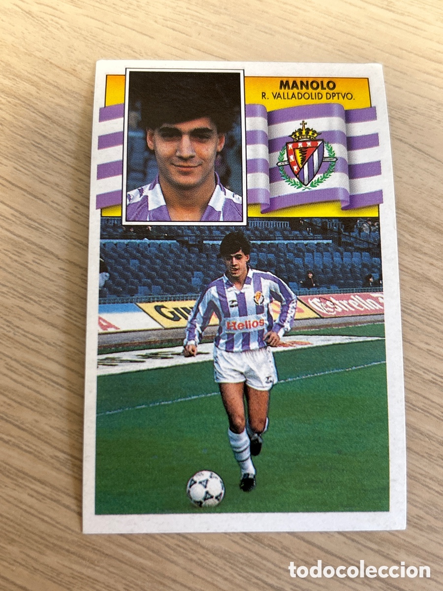 Cromos de F&uacute;tbol: MANOLO REAL VALLADOLID LIGA ESTE 1990 1991 90 91 NUNCA PEGADO SIN PEGAR