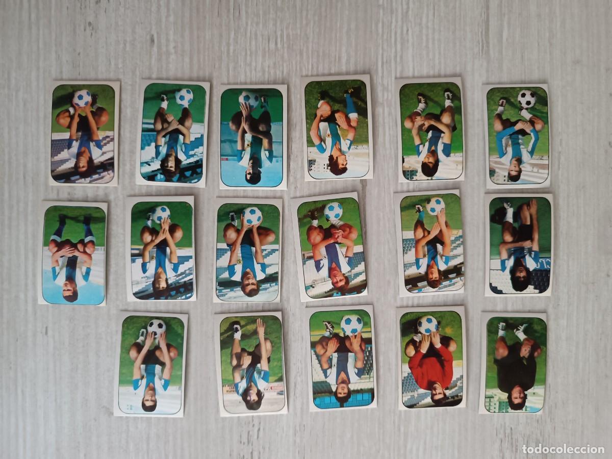 Cromos de F&uacute;tbol: LOTE DE 17 CROMOS DIFERENTES NUNCA PEGADOS H&Eacute;RCULES C. F. LIGA ESTE 76 77 1976 1977