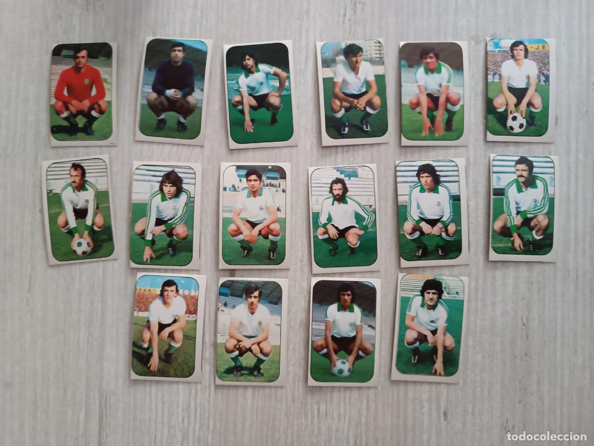 Cromos de F&uacute;tbol: LOTE DE 16 CROMOS DIFERENTES NUNCA PEGADOS RACING DE SANTANDER LIGA ESTE 76 77 1976 1977