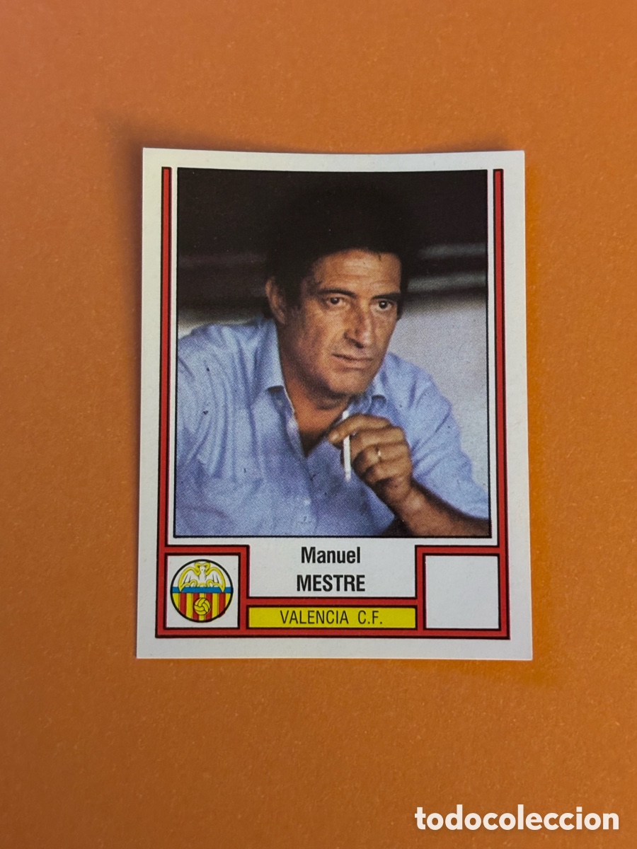 Cromos de F&uacute;tbol: 274 Entrenador Mestre Valencia F&uacute;tbol 83 Panini Panrico liga temporada 1982 1983 82 83