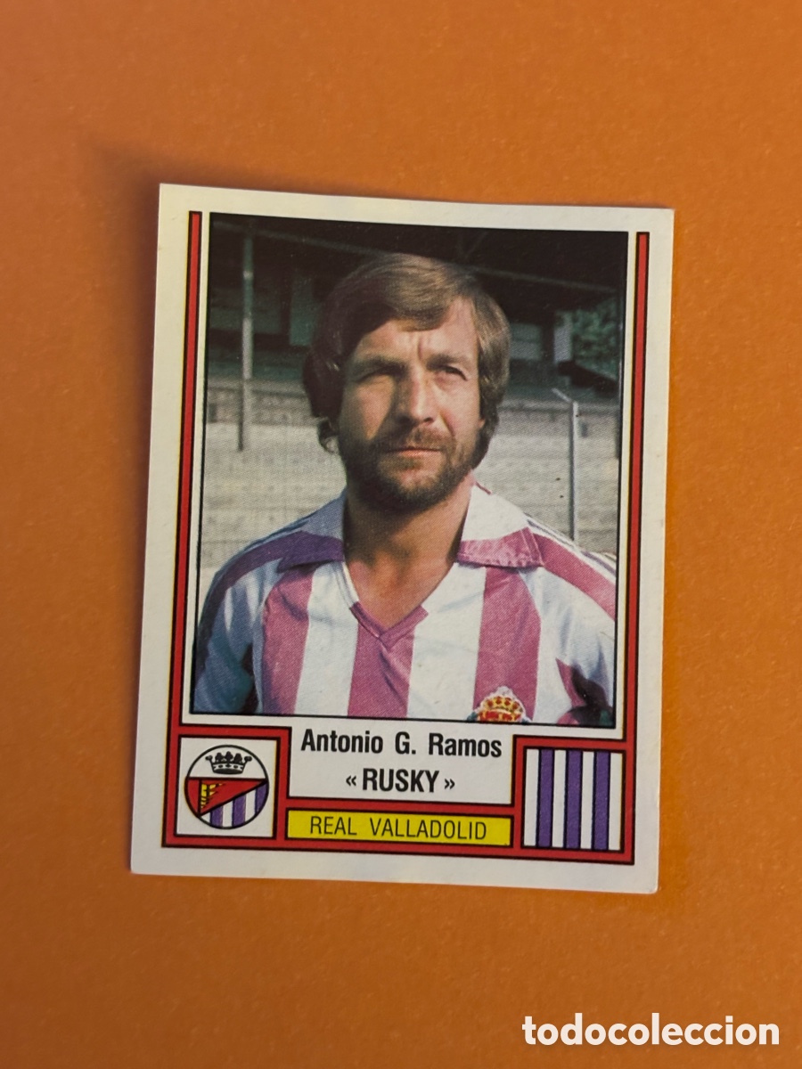 Cromos de F&uacute;tbol: 305 RUSKY (VALLADOLID) LIGA 82-83 F&Uacute;TBOL 83 PANINI. NUNCA PEGADO