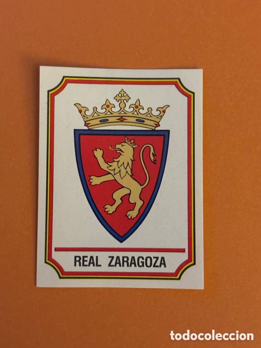 Cromos de F&uacute;tbol: 307 - ESCUDO REAL ZARAGOZA PANINI FUTBOL 83 LIGA FUTBOL LIGA 1982/1983 CROMO
