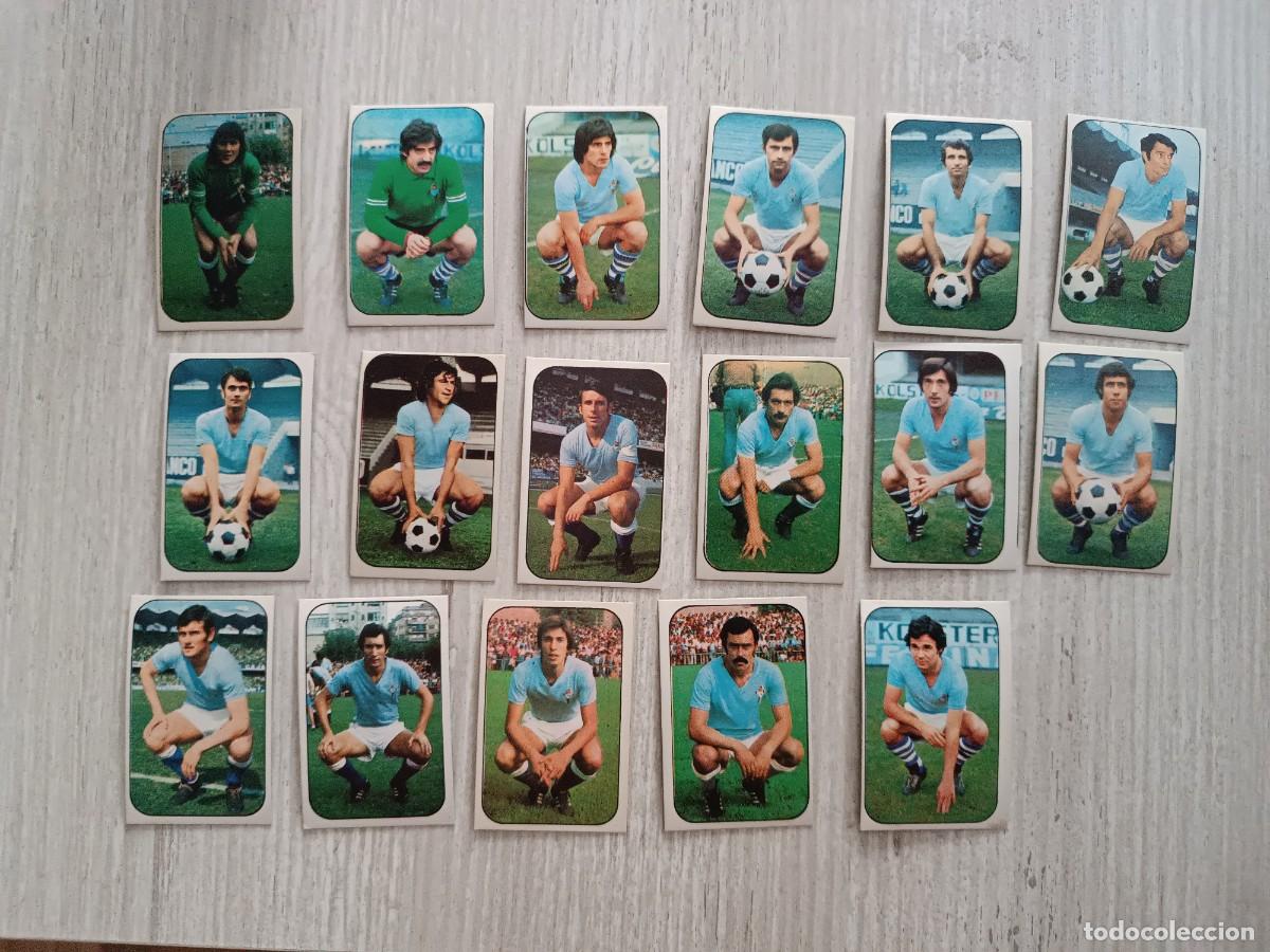 Cromos de F&uacute;tbol: LOTE DE 17 CROMOS DIFERENTES NUNCA PEGADOS CELTA DE VIGO LIGA ESTE 76 77 1976 1977