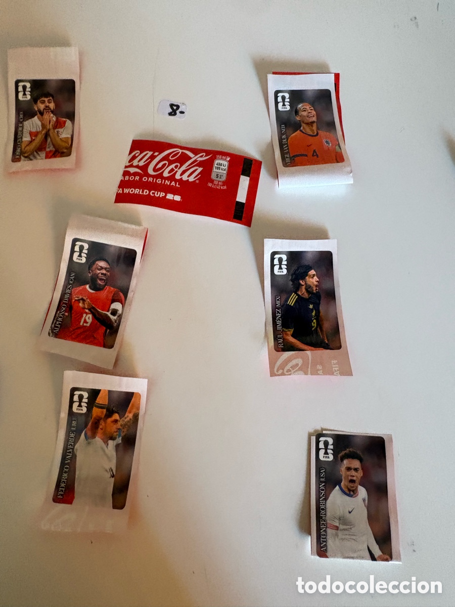 Football Stickers: MUNDIAL 26- STICKERS COCA-COLA PACK 6 uni