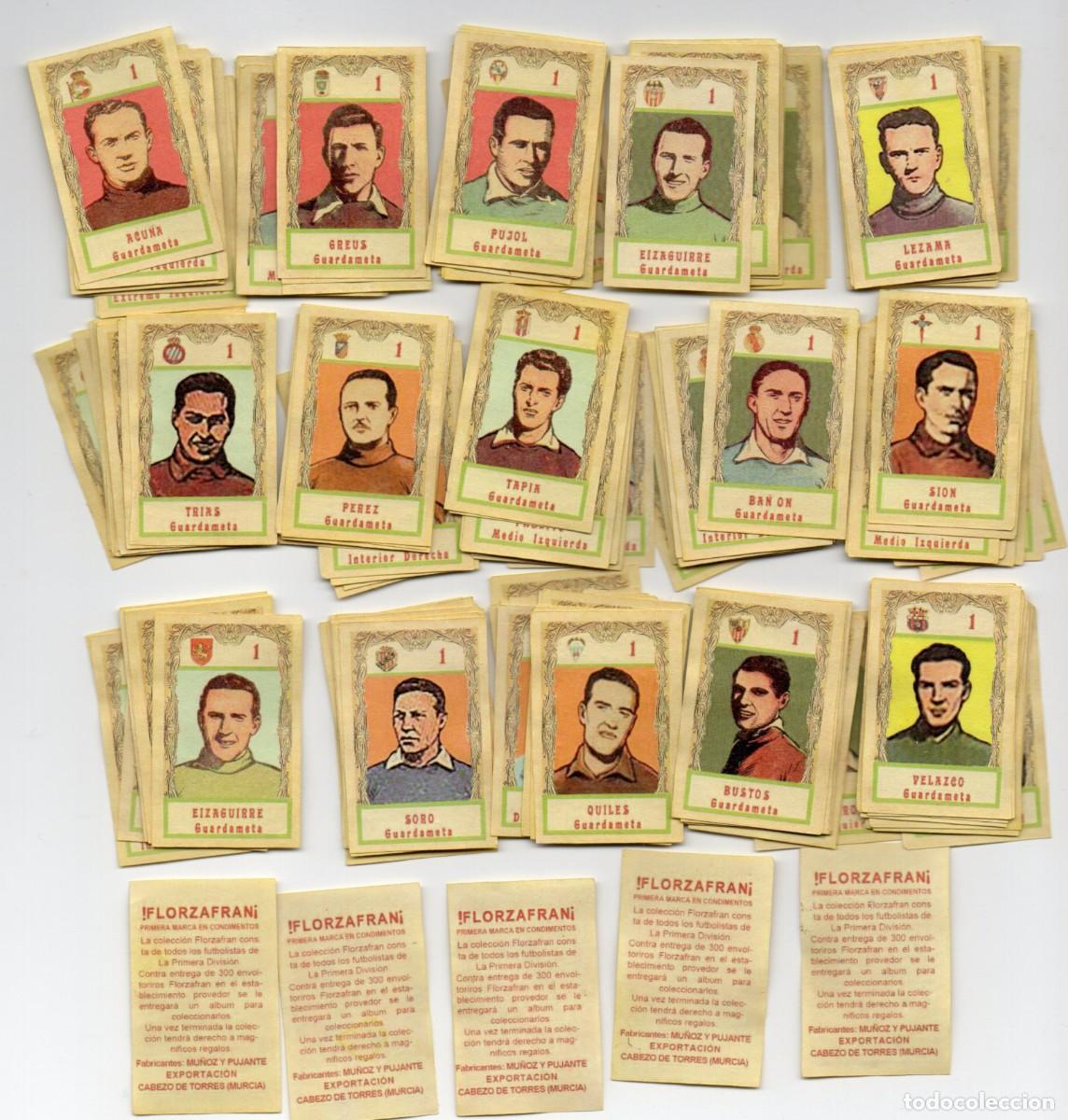 Football Stickers: COLECCION COMPLETA 1948,DE CONDIMENTOS FLORZAFRAN. CON LA SELECCION ESPA&Ntilde;OLA.