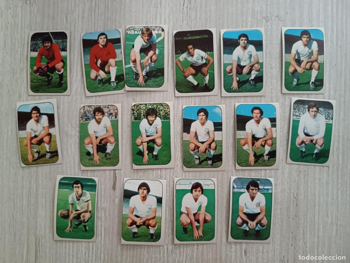Cromos de F&uacute;tbol: LOTE DE 16 CROMOS DIFERENTES NUNCA PEGADOS U. D. SALAMANCA LIGA ESTE 76 77 1976 1977